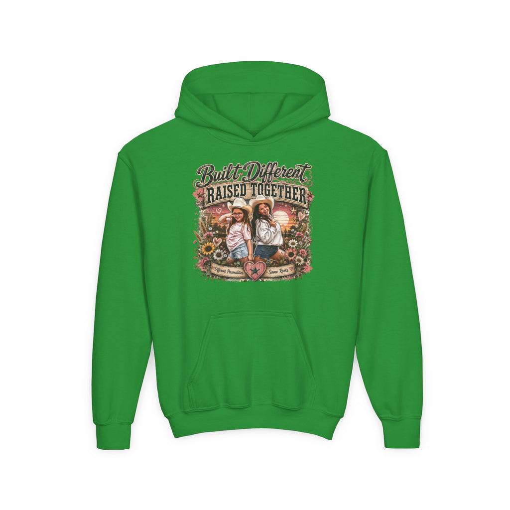Built Different Raised Together Youth Heavy Blend Hooded Sweatshirt