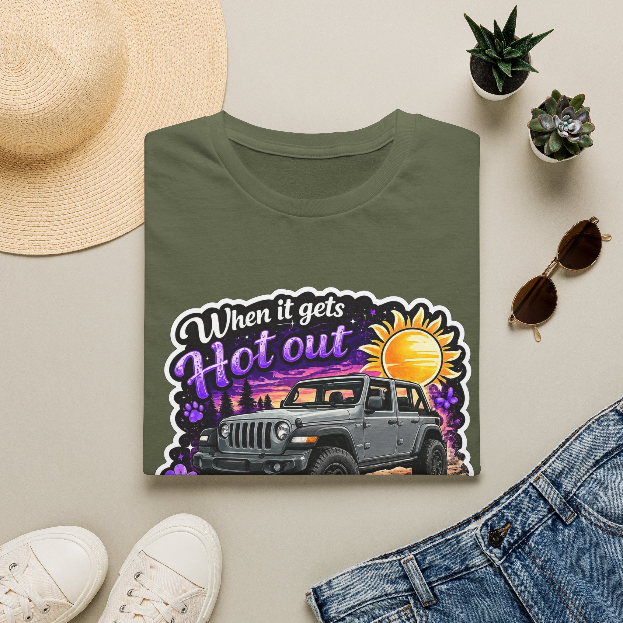When It Gets Hot (Purple) Unisex Softstyle T-Shirt