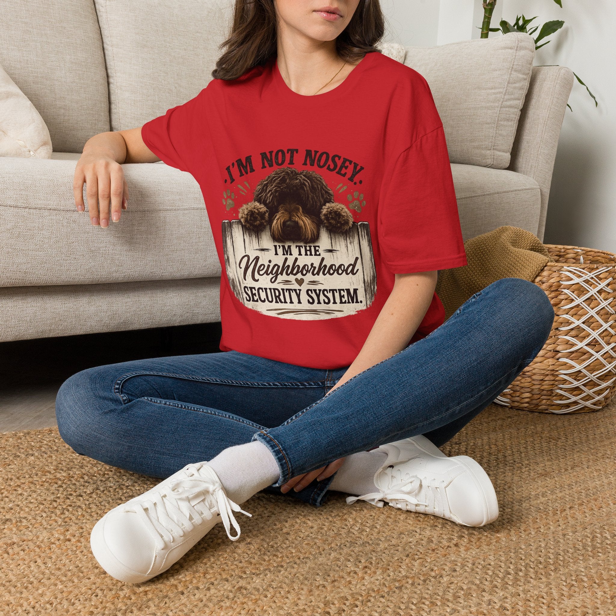 'I'm Not Nosey I'm the Neighborhood Security System' - Unisex Softstyle T-Shirt
