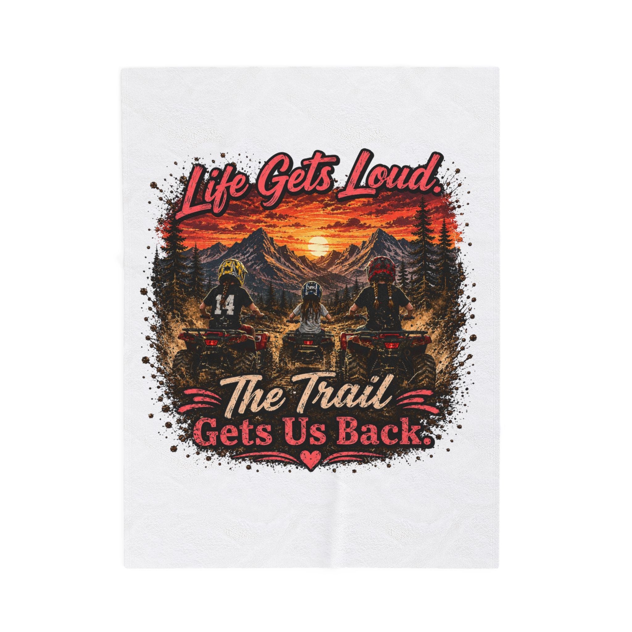 Lets Get Loud Velveteen Plush Blanket