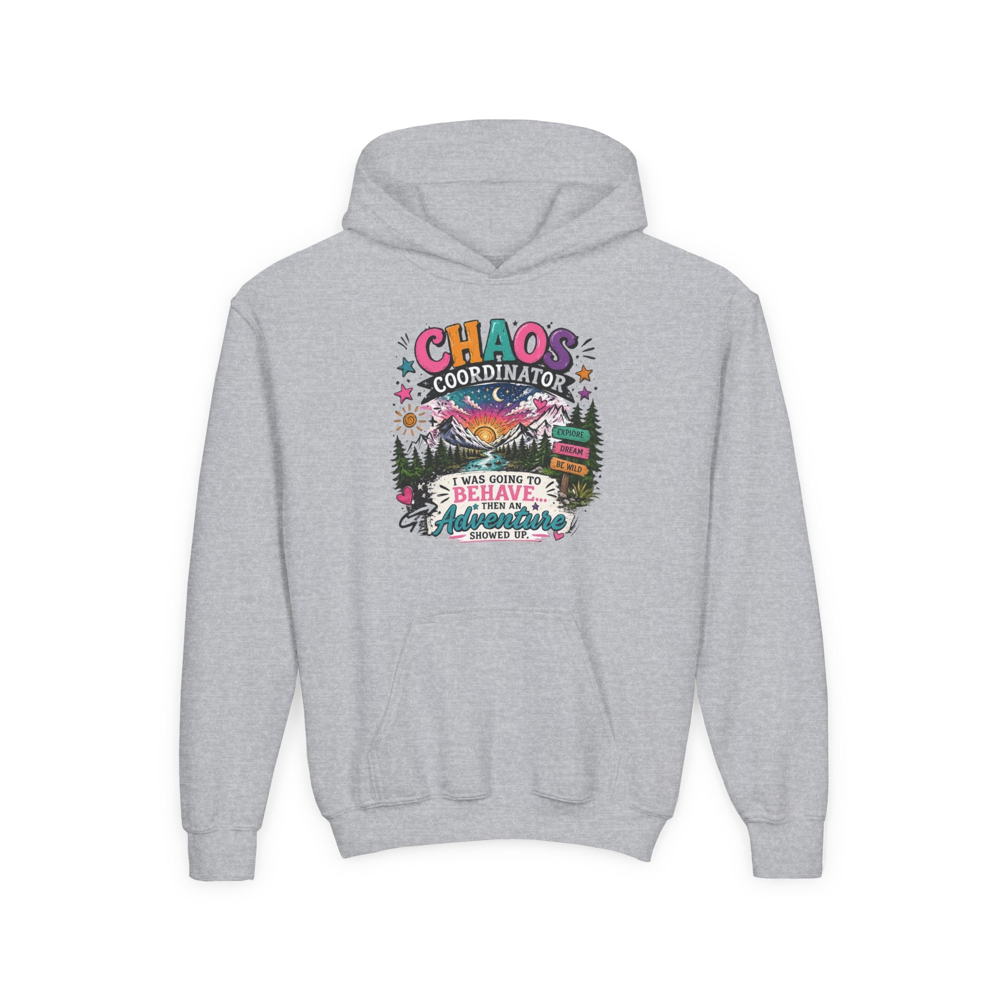 Chaos Coordinator Youth Heavy Blend Hooded Sweatshirt