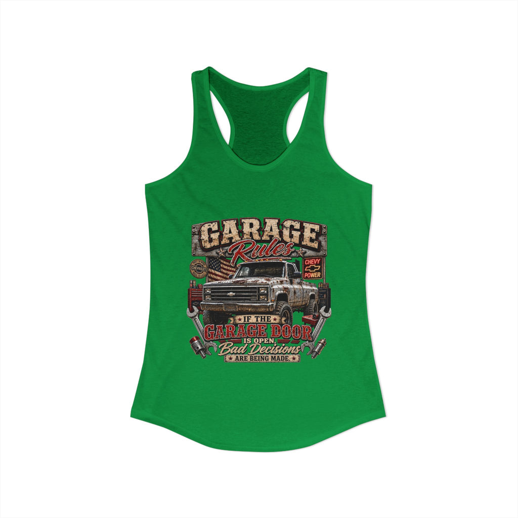 Garage Rules Ideal Racerback Tank