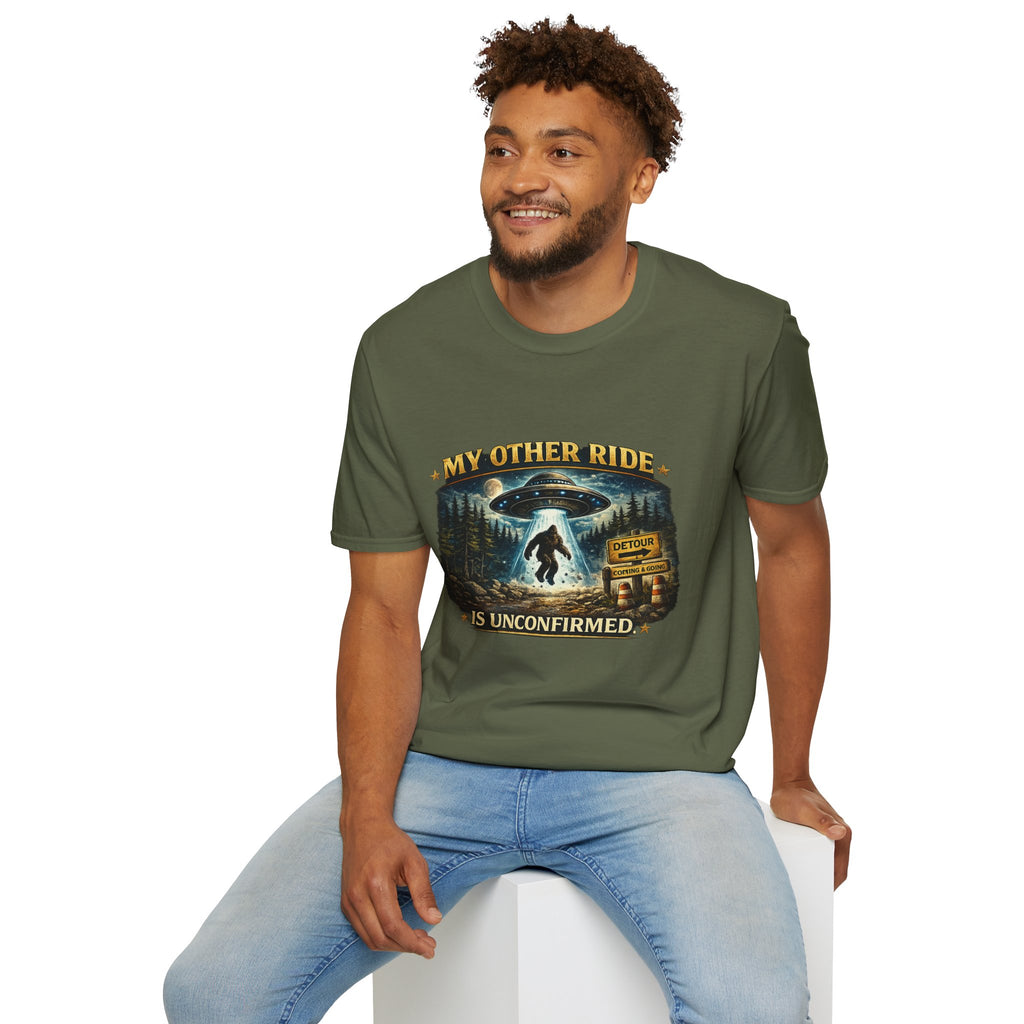 UFO Tee — "My Other Ride is Unconfirmed" Alien Abduction T-Shirt