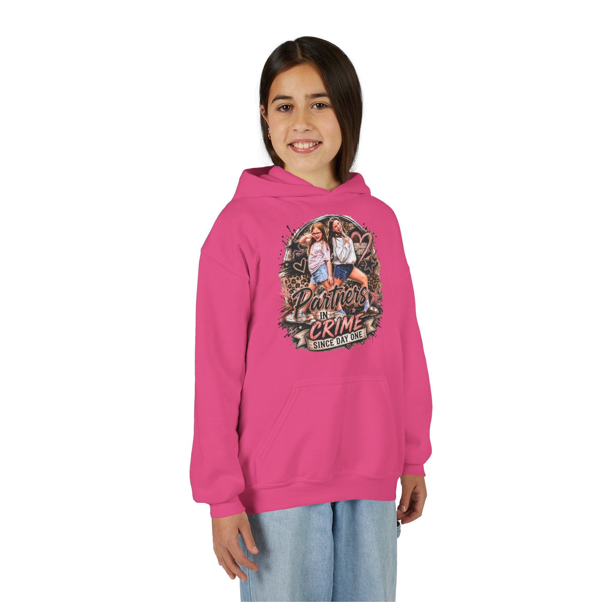 "Partners in Crime Since Day One" Best Friend Matching Sweatshirt — Youth Hoodie