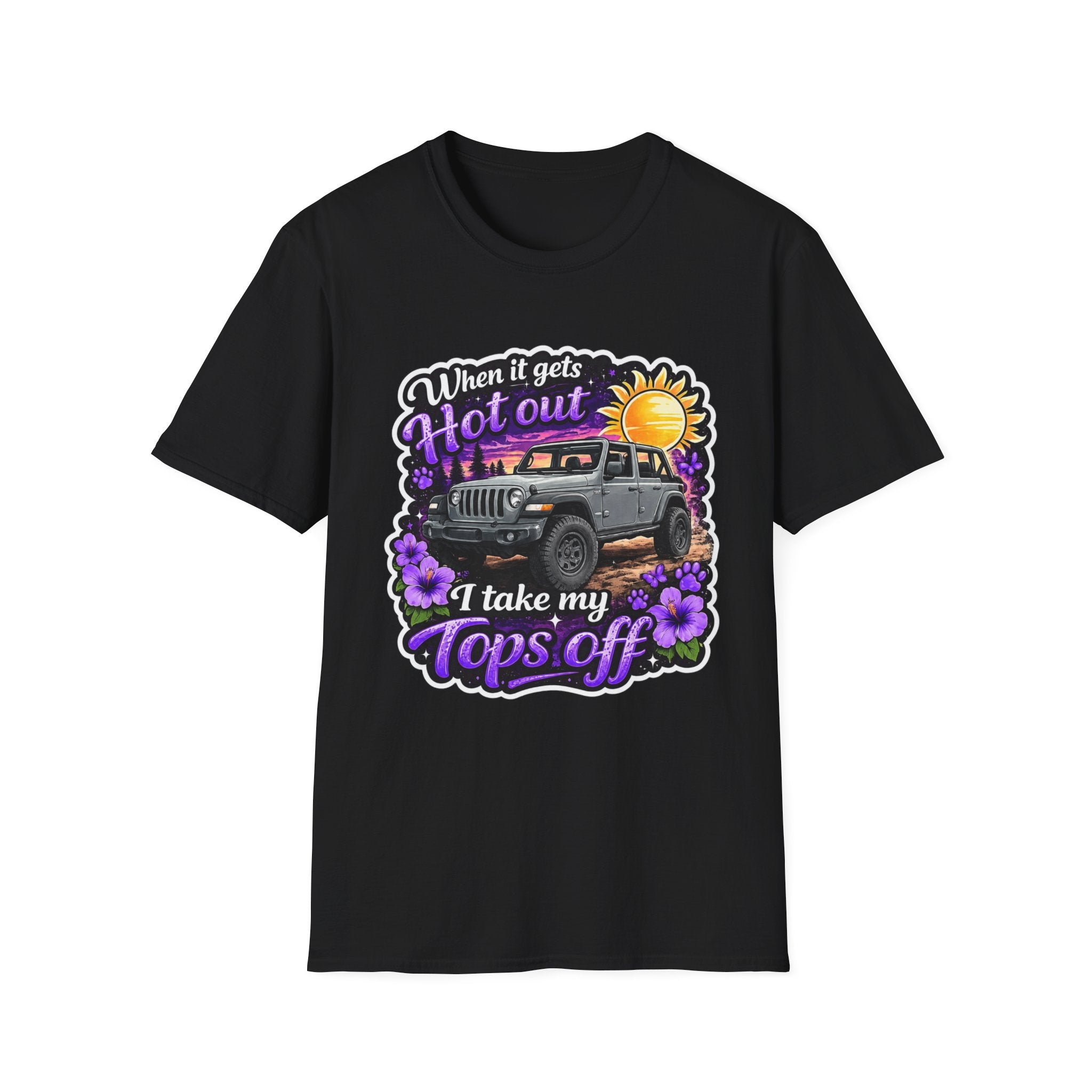 When It Gets Hot (Purple) Unisex Softstyle T-Shirt