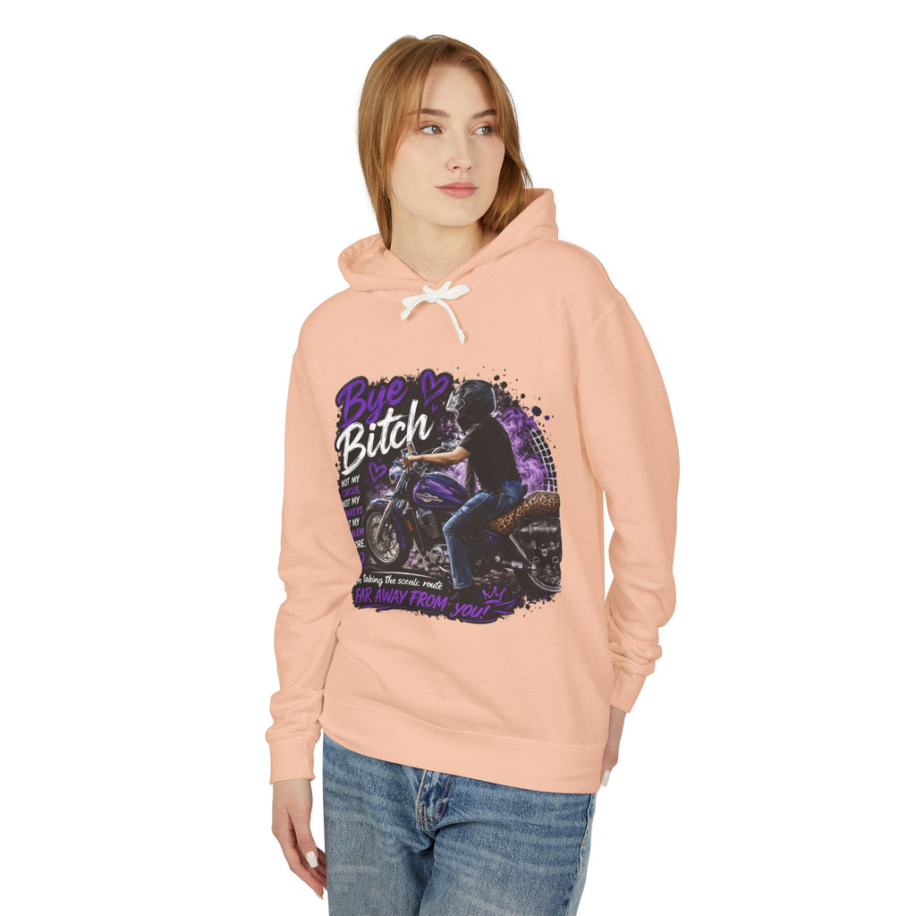 Bye Bitch Motorcycle Hoodie — Women's Rider Graphic Pullover