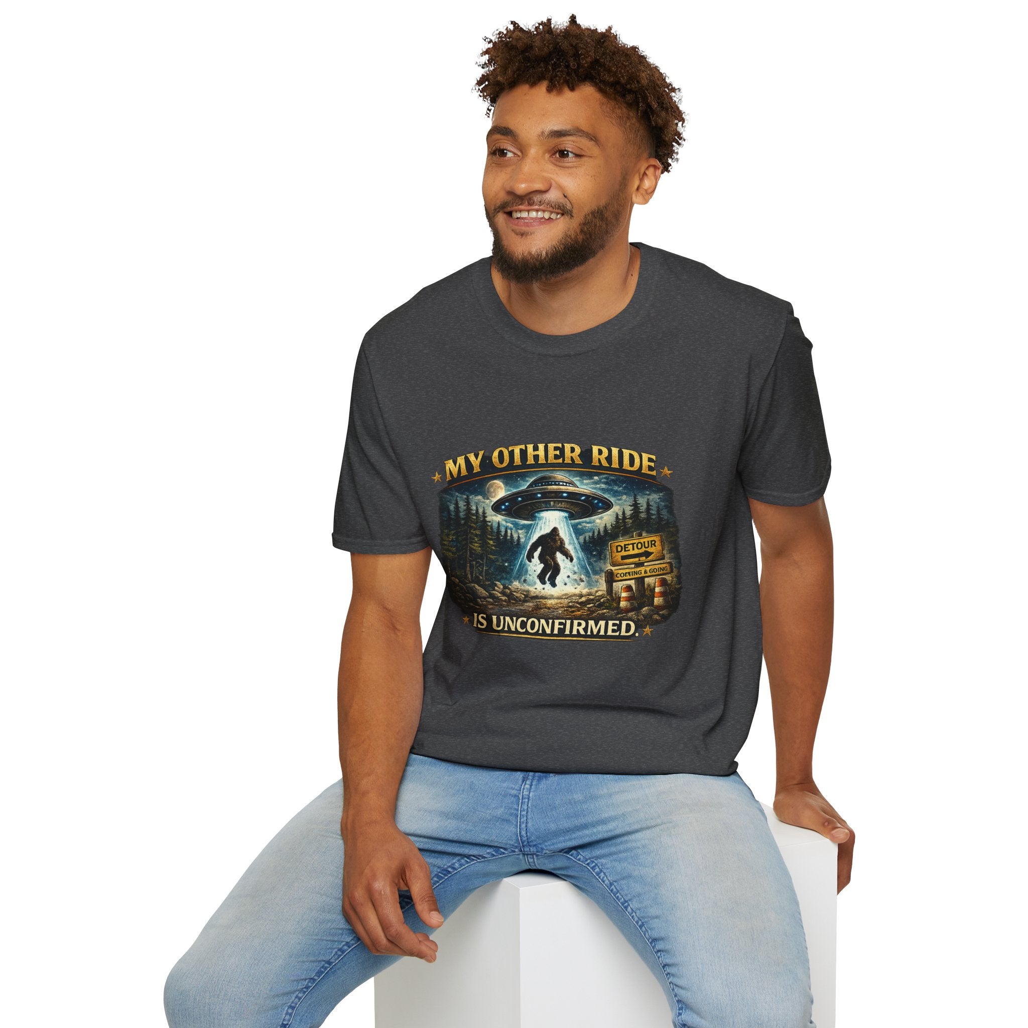 UFO Tee — "My Other Ride is Unconfirmed" Alien Abduction T-Shirt