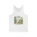 Summer Beach Tank Top — Vintage Tropical "Hello Sweet Summertime" Design