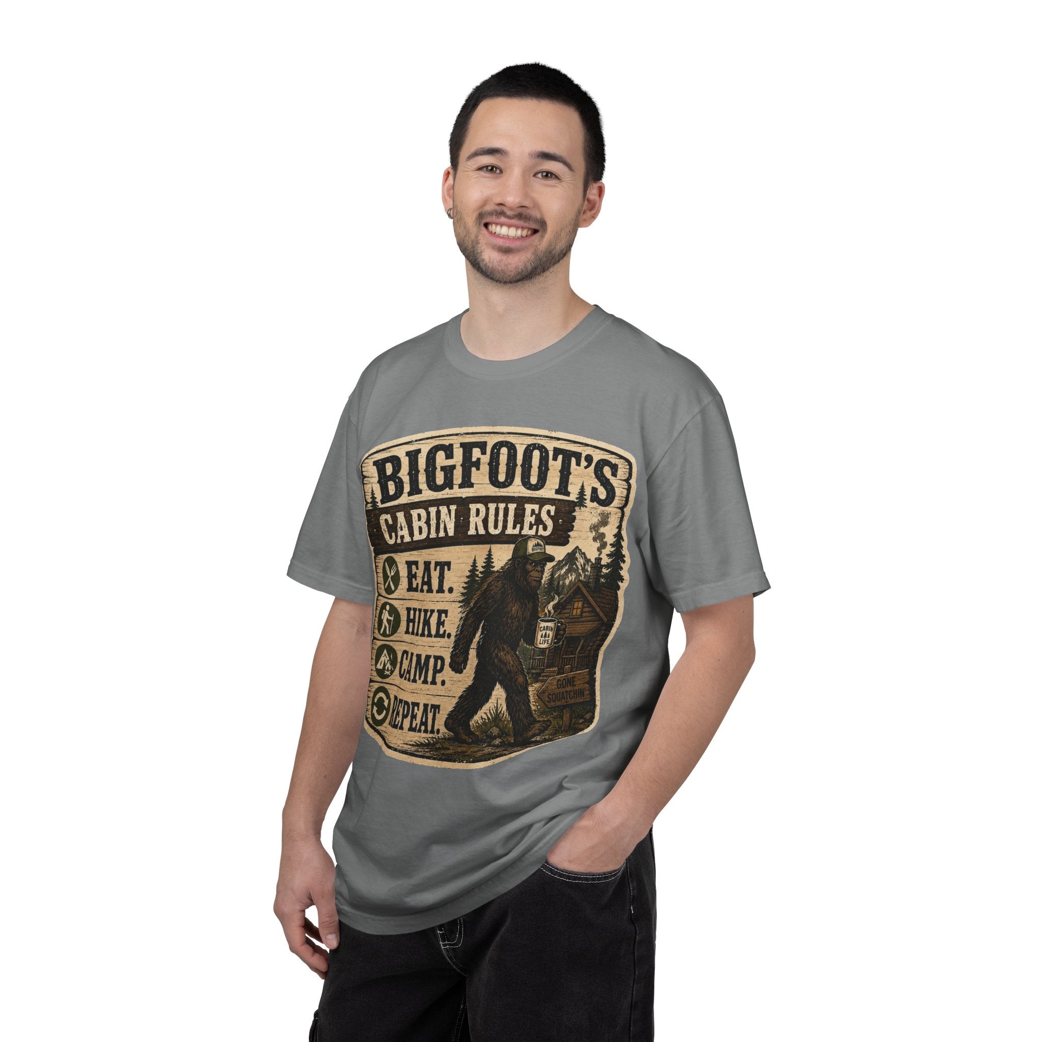 Bigfoot's Cabin Rules T-shirt
