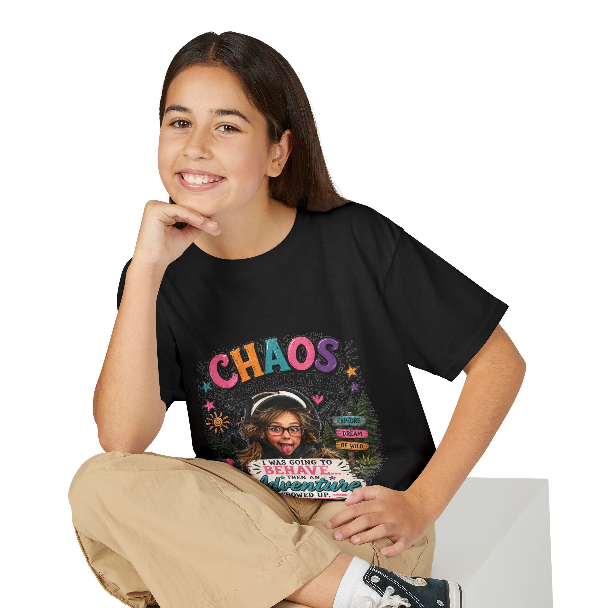 "Chaos Coordinator" Adventure Graphic Kids Tee - Youth T-Shirt -