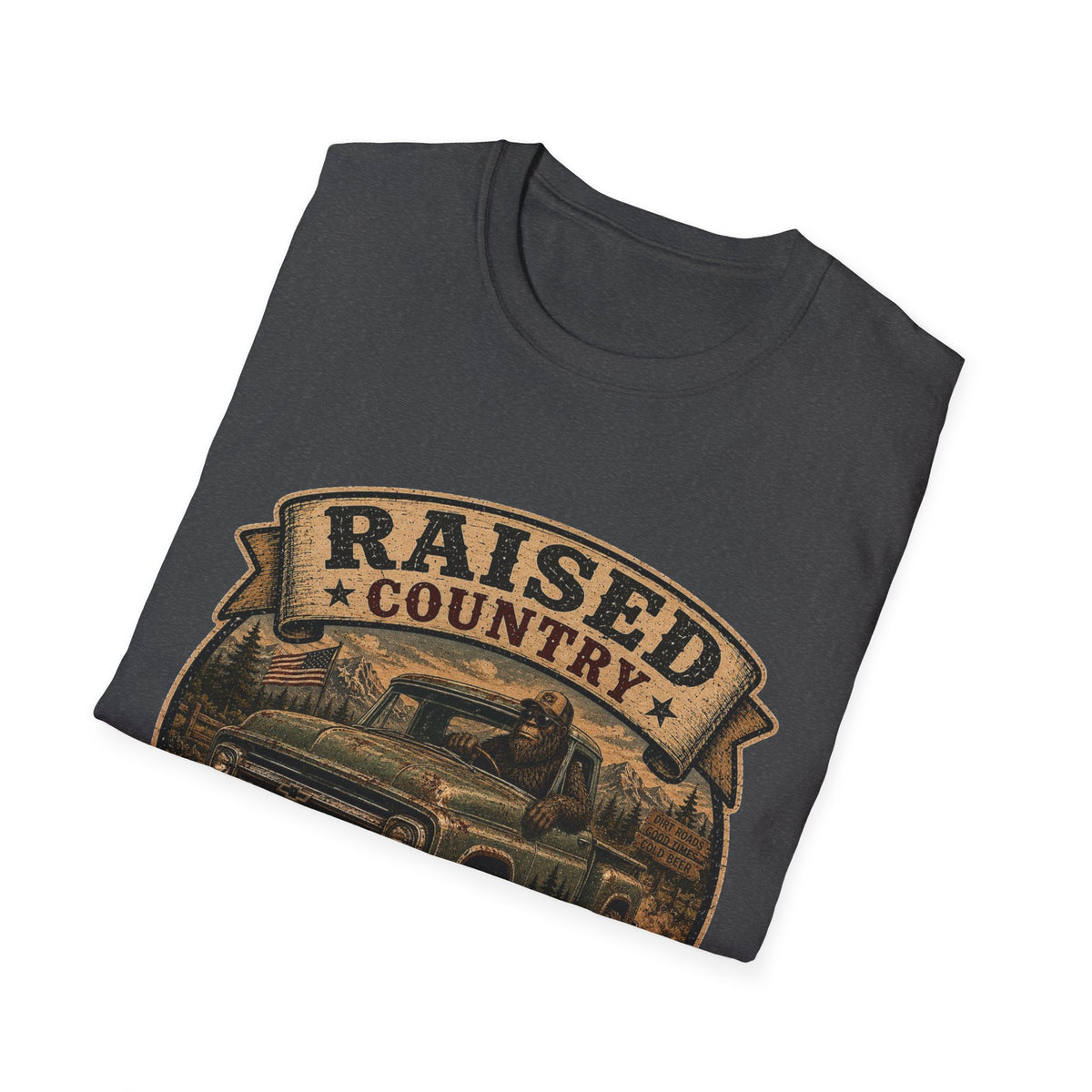 Raised Country T-Shirt — "Too Country for City Problems" Vintage Truck Tee