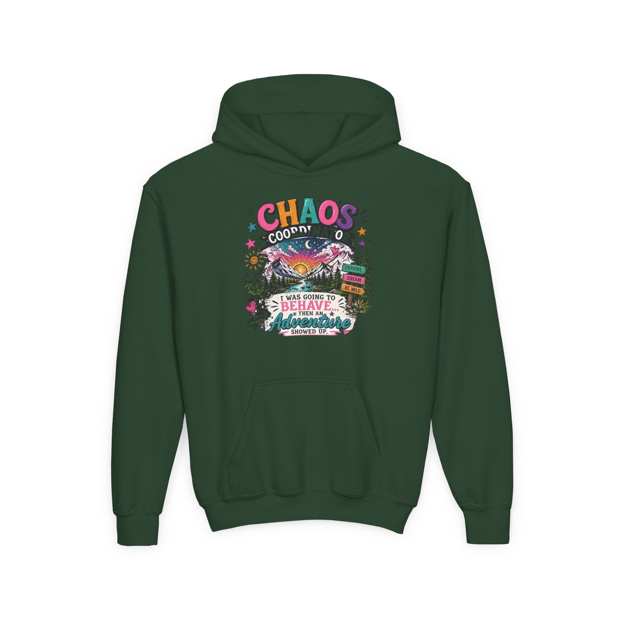 Chaos Coordinator Youth Heavy Blend Hooded Sweatshirt