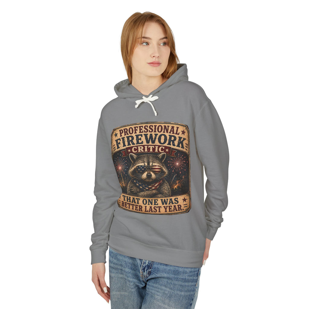 Firework Critic Hoodie — "Professional Firework Critic: That One Was Better Last Year"