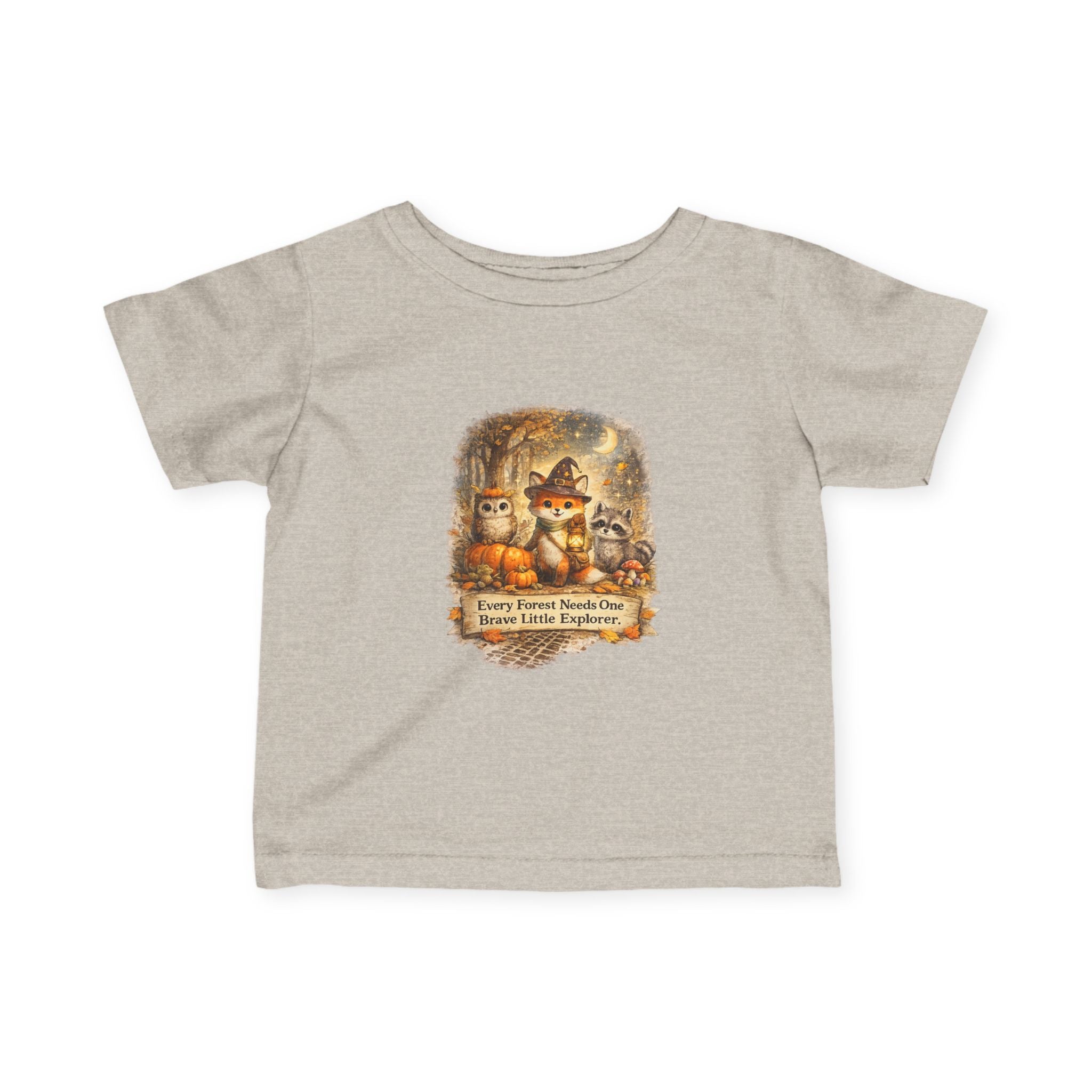 Woodland Halloween Critters "Every Forest Needs One Brave Little Explorer" — Infant Tee