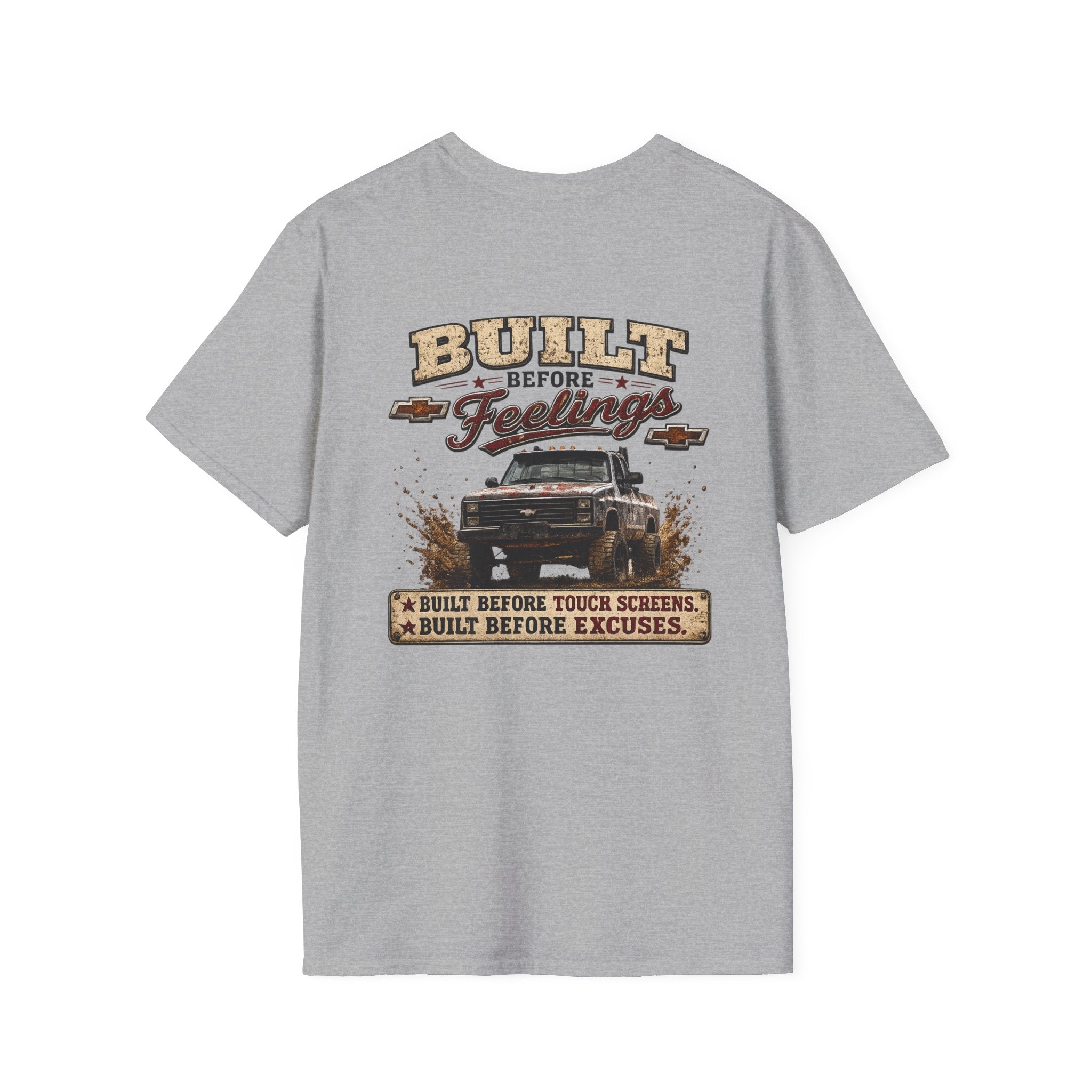 Vintage 'Built Not Bought' Chest Logo T-Shirt