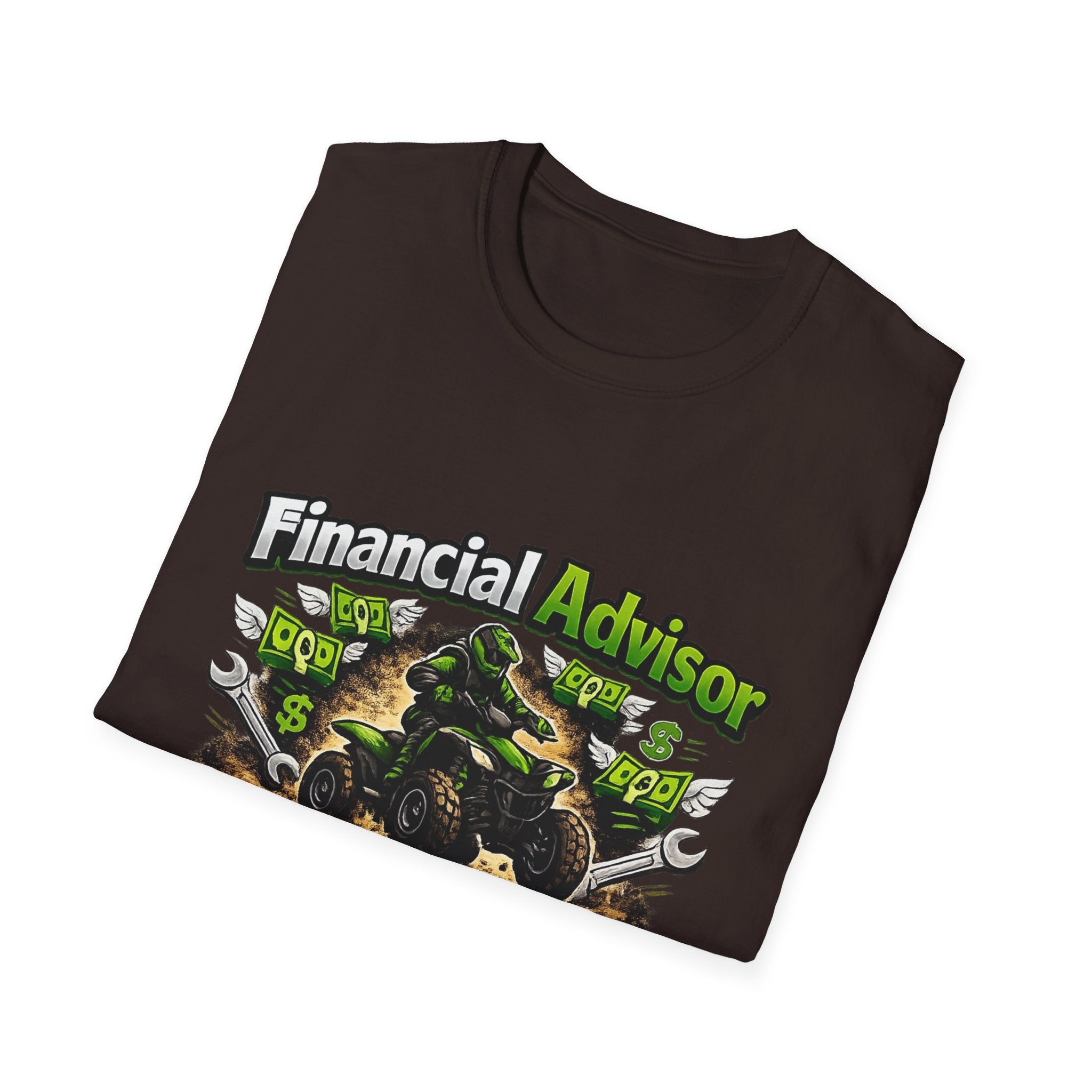 Financial Advisor ATV T‑Shirt — "Apparently I Know More ATV Parts" Money Mechanic Tee