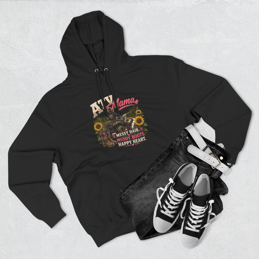 Mama Farm Hoodie — Messy Hair, Muddy Boots Graphic Sweatshirt