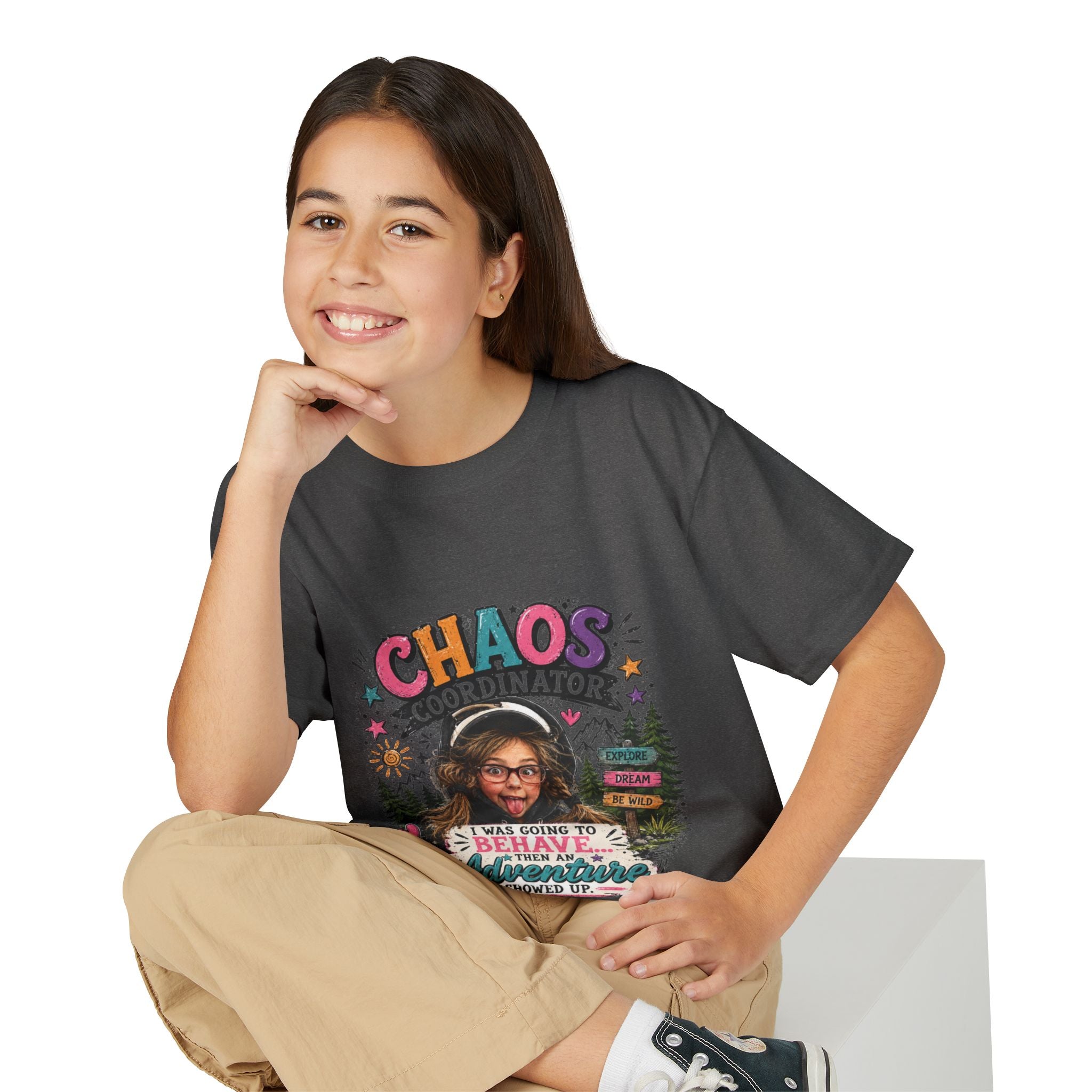 "Chaos Coordinator" Adventure Graphic Kids Tee - Youth T-Shirt -
