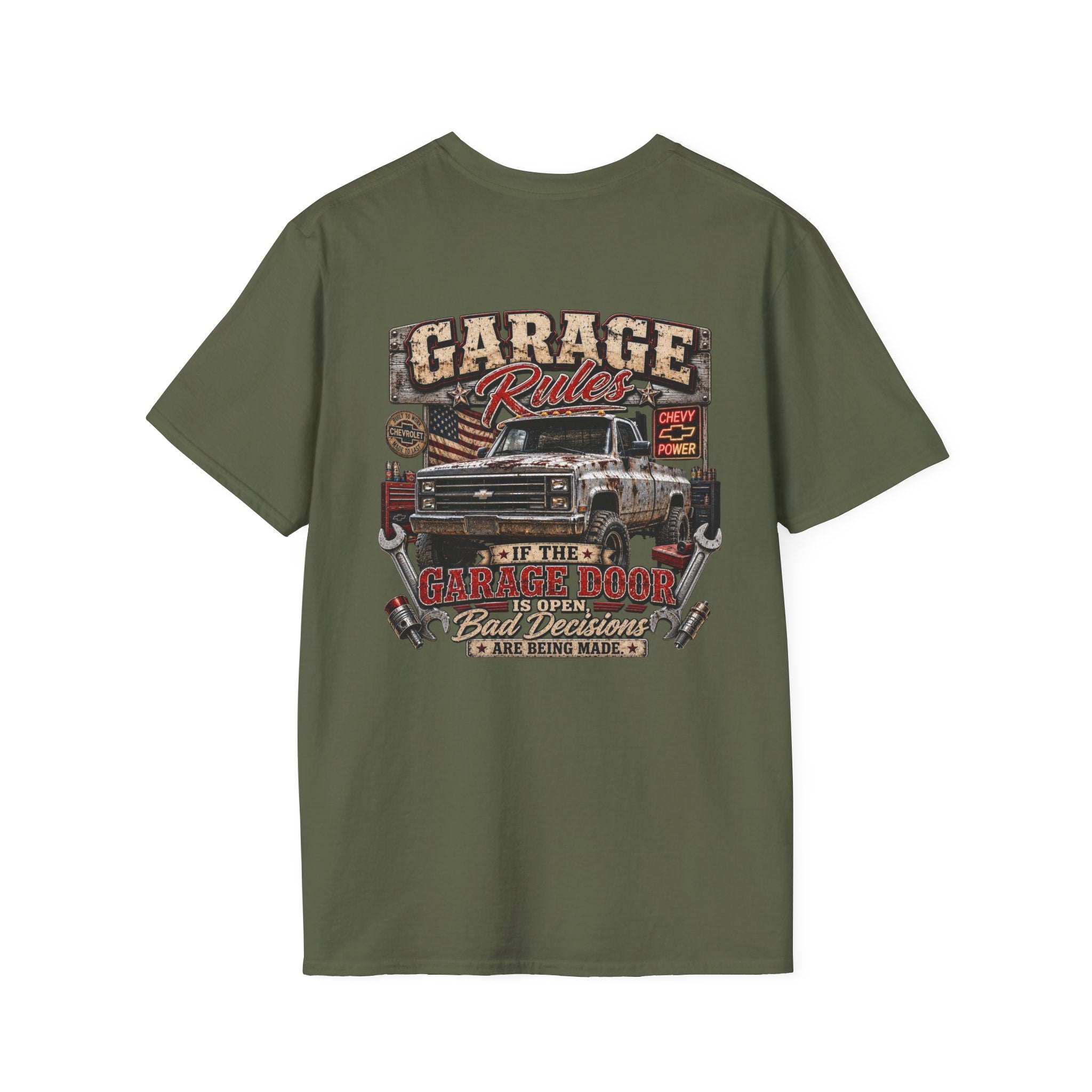 Garage Rules - Chevrolet K30 Vintage Badge T-Shirt