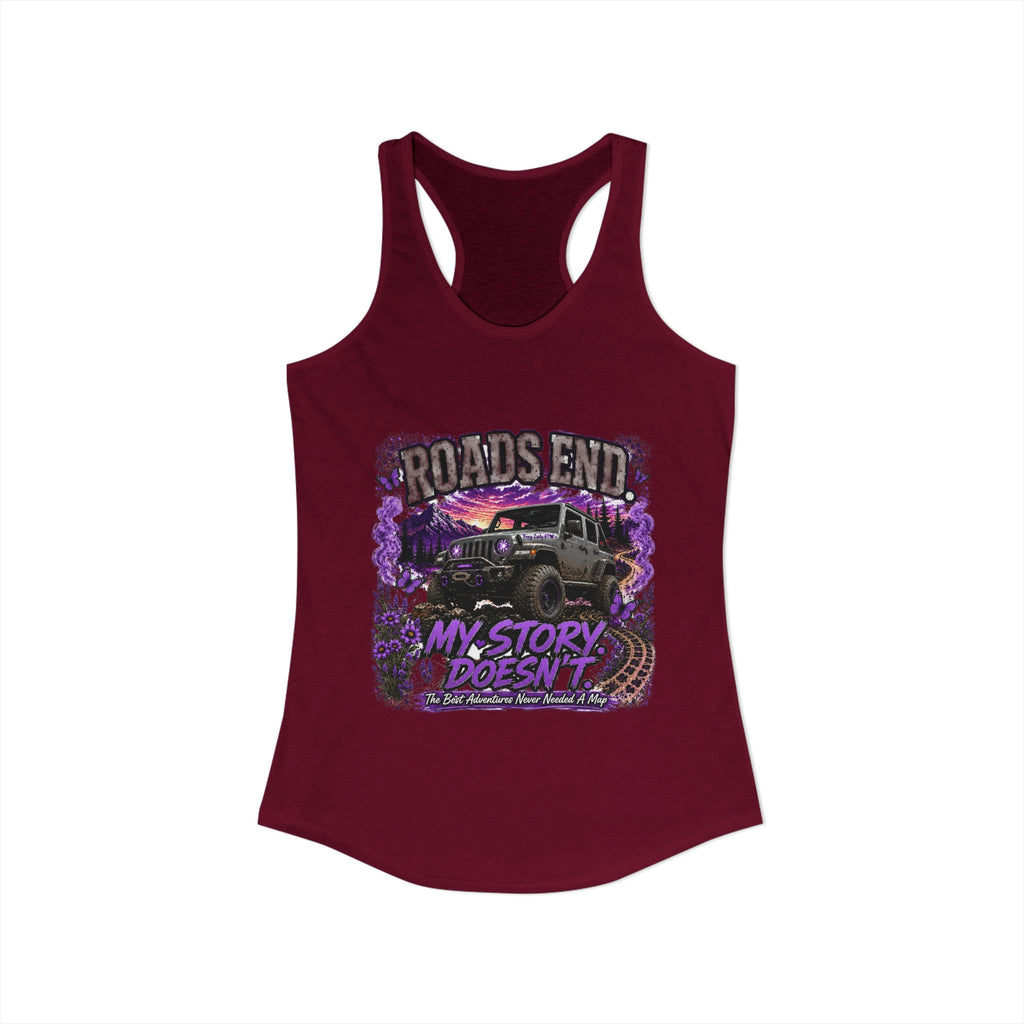 Roads End Jeep Women's Ideal Racerback Tank