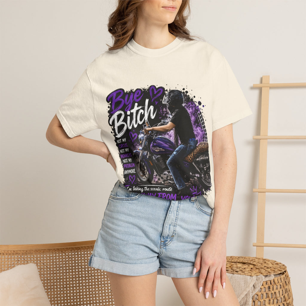 Bye Bitch Motorcycle T-Shirt — Women's Rider Graphic Tee