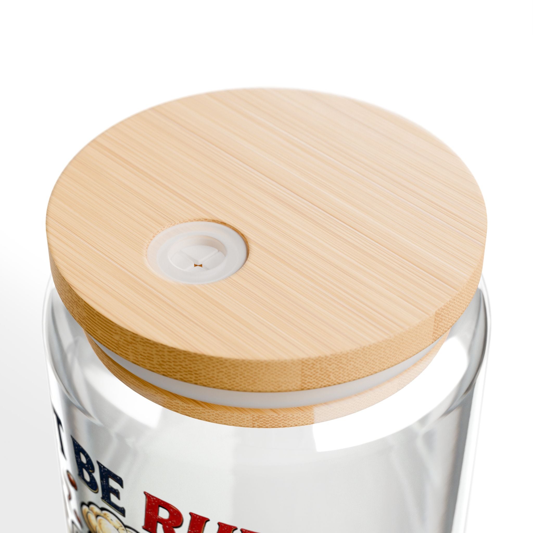Don't Be Rude...Just Drink Caffeine Glass Straw Cup, 16oz