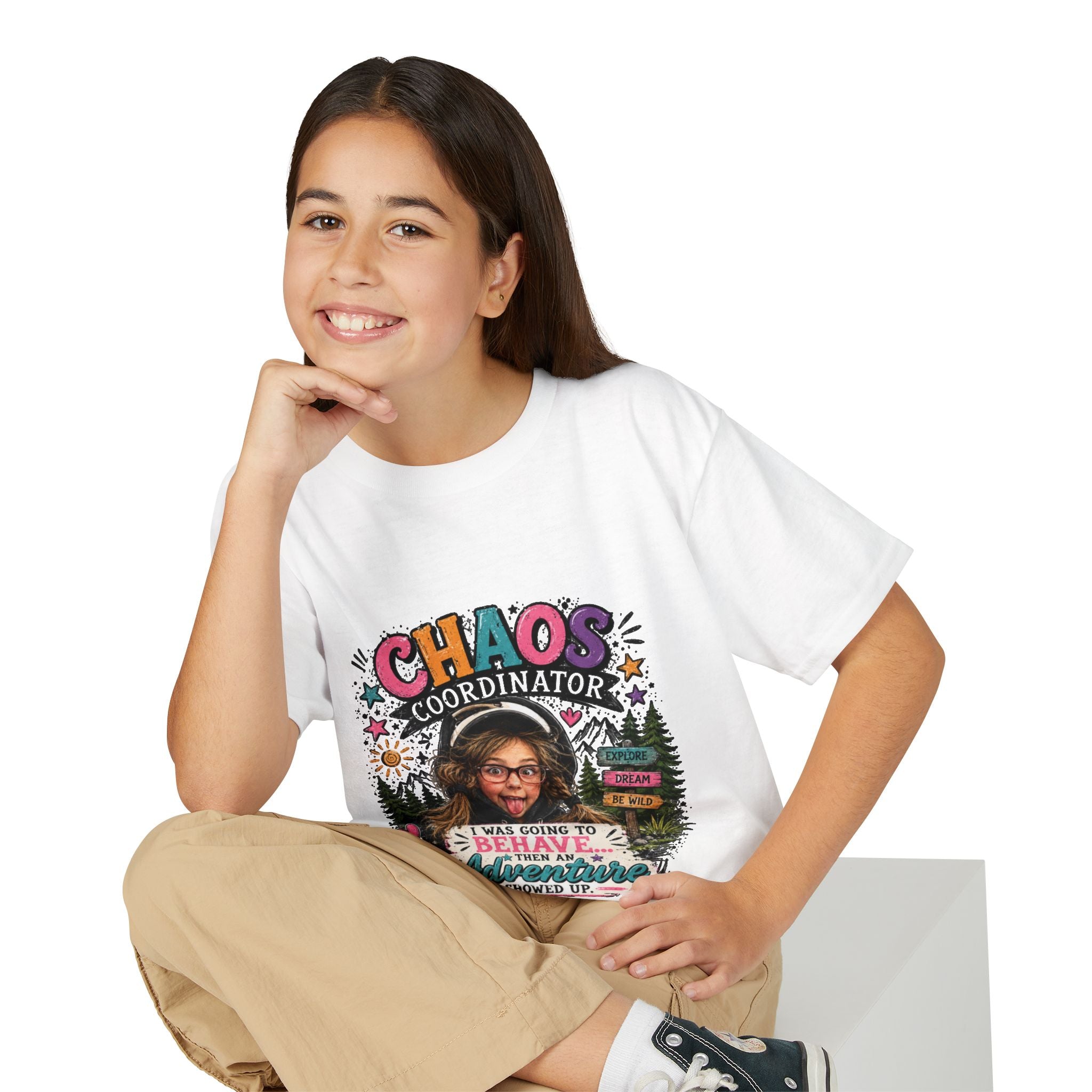 "Chaos Coordinator" Adventure Graphic Kids Tee - Youth T-Shirt -