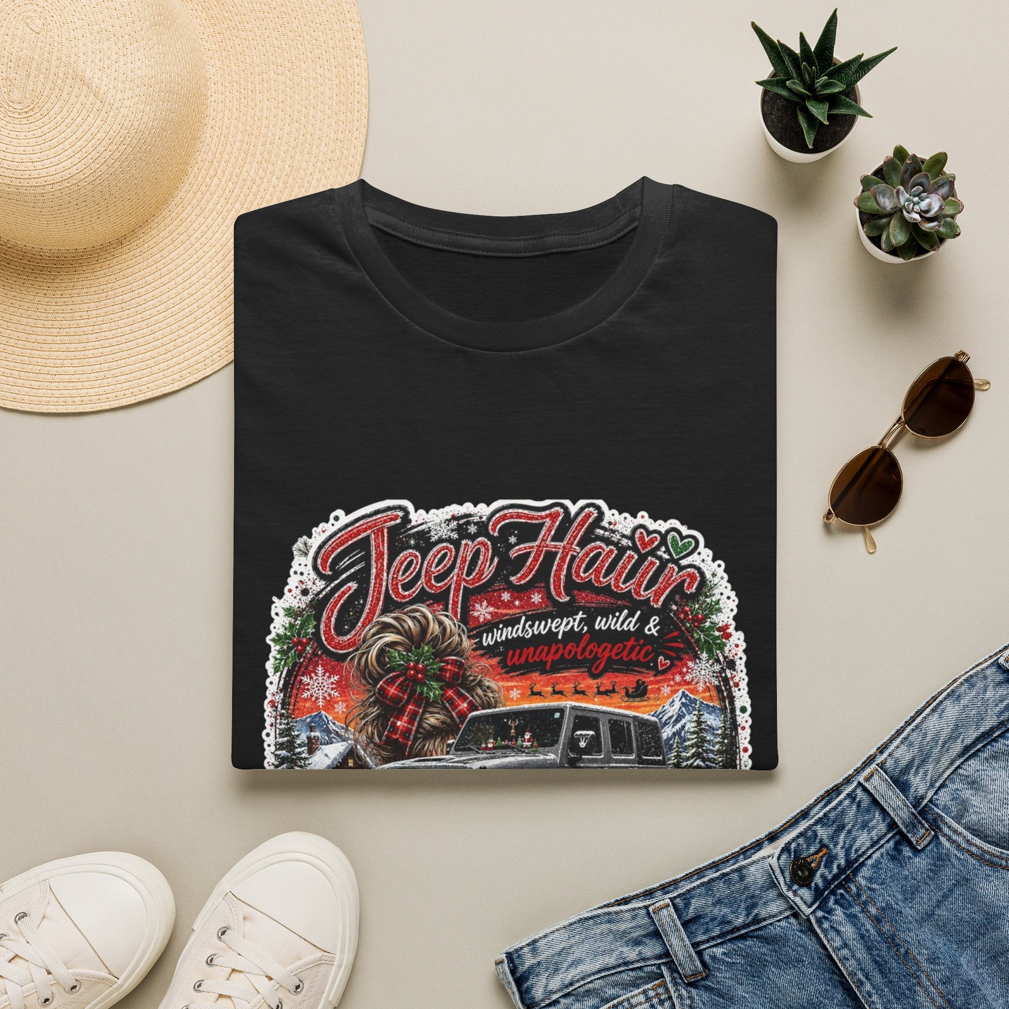 Jeep Hair Don’t Care T‑Shirt — Vintage Off‑Road Adventure Graphic Tee