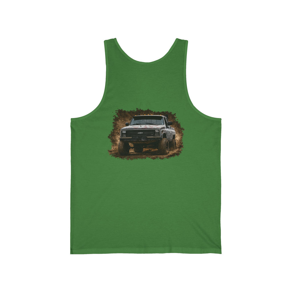 Off‑Road Pickup Tank Top — K30 Badge & Rugged Truck Graphic