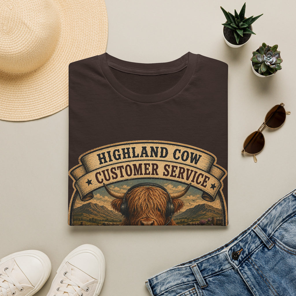 Highland Cow Customer Service Unisex Softstyle T-Shirt