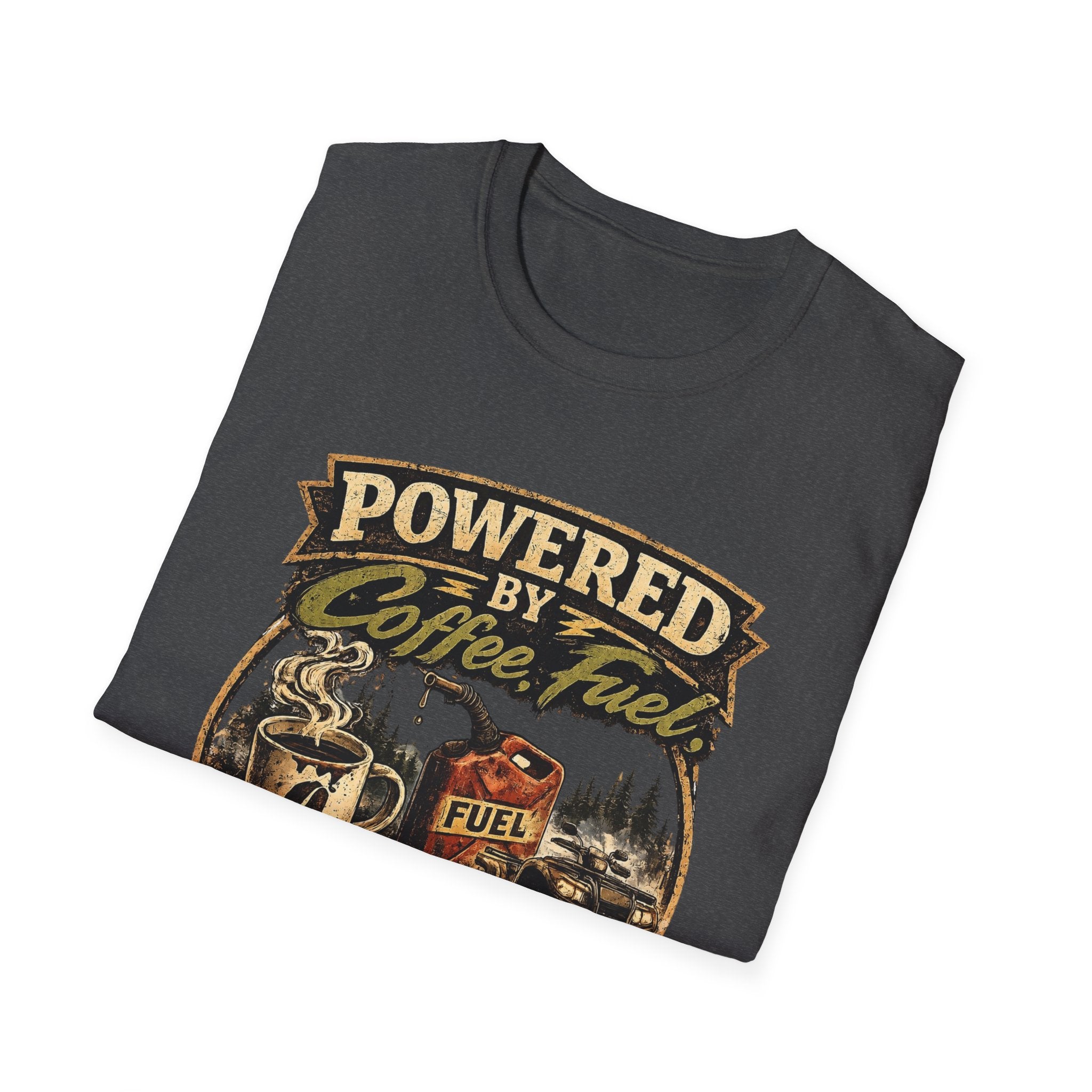 Powered by Coffee Fuel T-Shirt — Funny Coffee Lover Tee