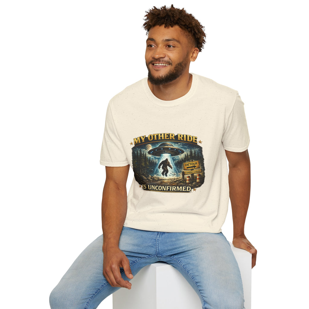 UFO Tee — "My Other Ride is Unconfirmed" Alien Abduction T-Shirt