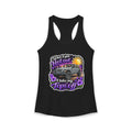 When It Gets Hot I Take My Tops Off (Purple) Women's Ideal Racerback Tank
