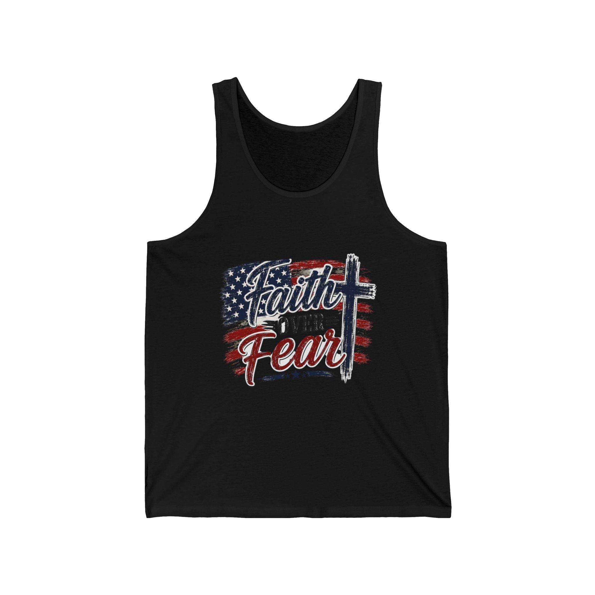 Faith Over Fear 4th of July Tank Top — Independence Day Patriotic Tank Top