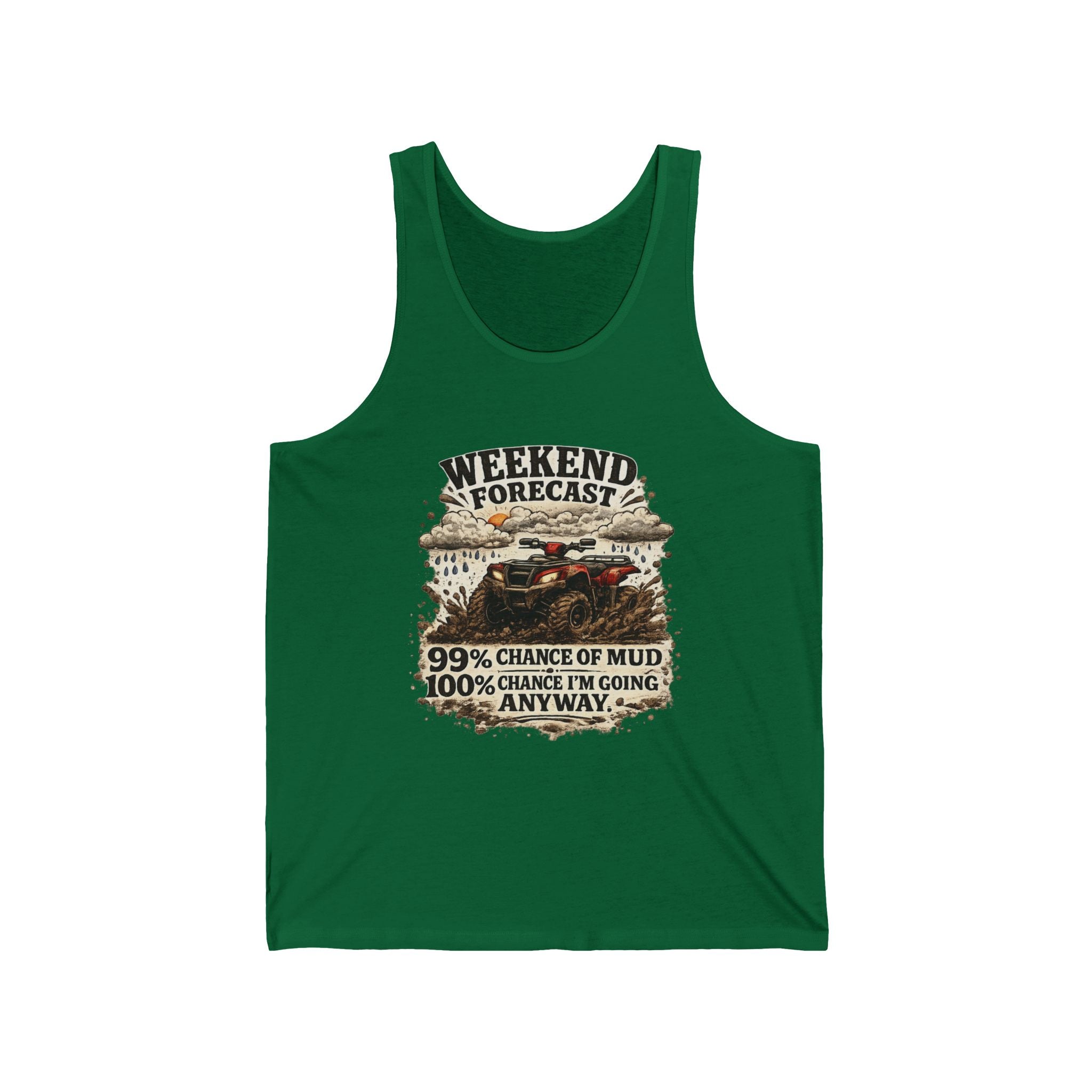 “Weekend Forecast: 99% Chance of Mud” Adventure Tank — Off-Road Tank Top