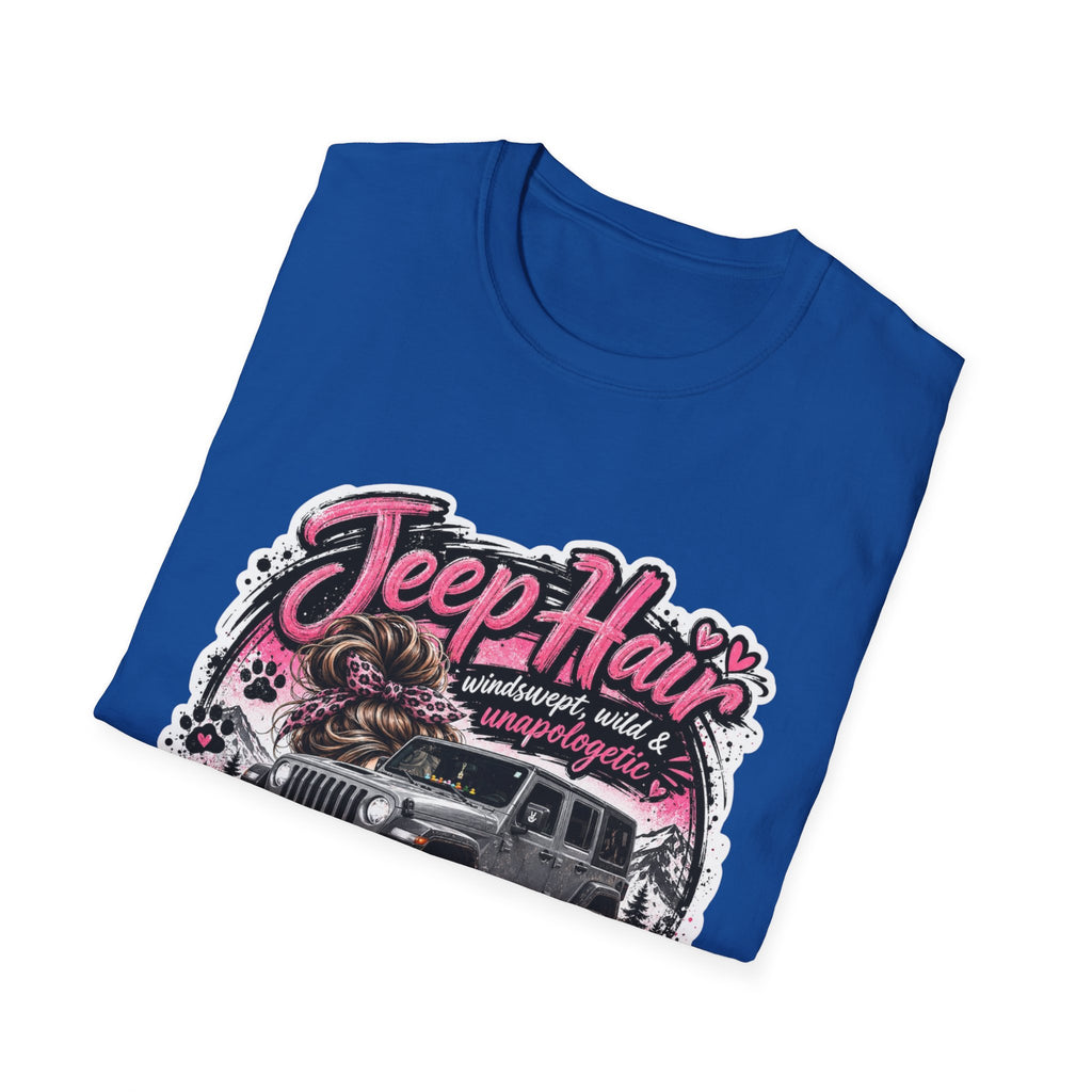 Jeep Hair Don't Care (Pink) Unisex Softstyle T-Shirt