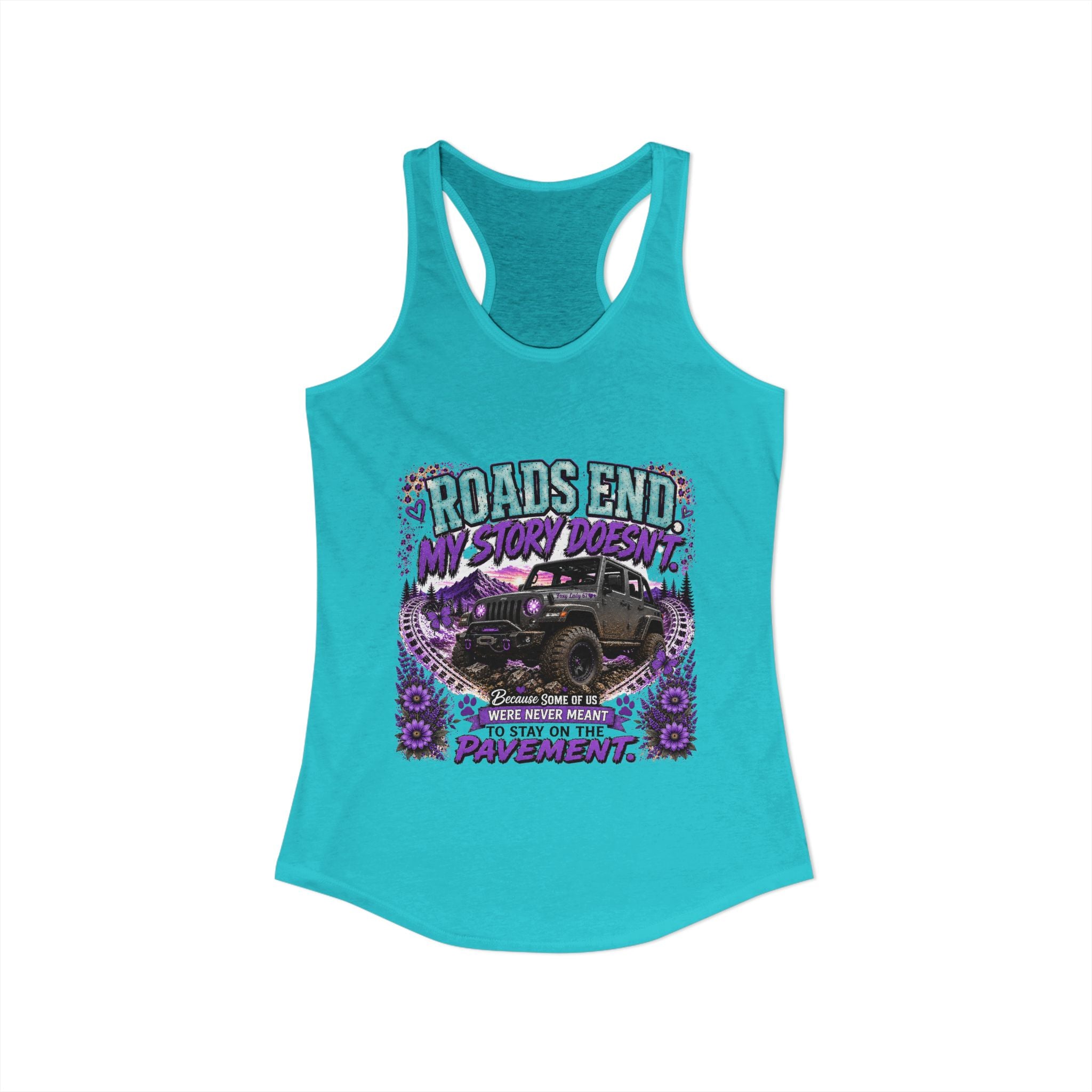 Roads End My Story Doesn't Women's Ideal Racerback Tank