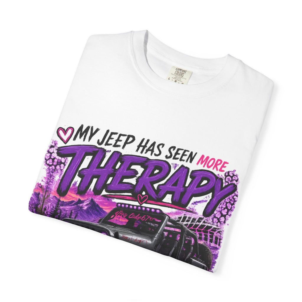 Jeep Therapy T-Shirt — My Jeep Has Seen More Therapy Than I Have Off-Road Tee