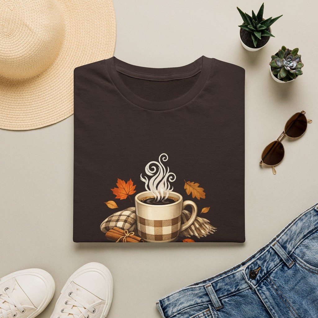 'My Favorite Fall Accessory is a Warm Cup and a Weekend Morning' — Cozy Fall Coffee T-Shirt