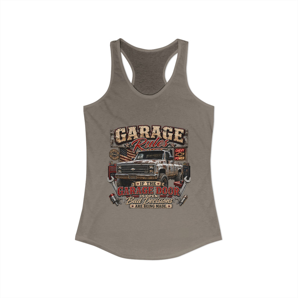 Garage Rules Ideal Racerback Tank