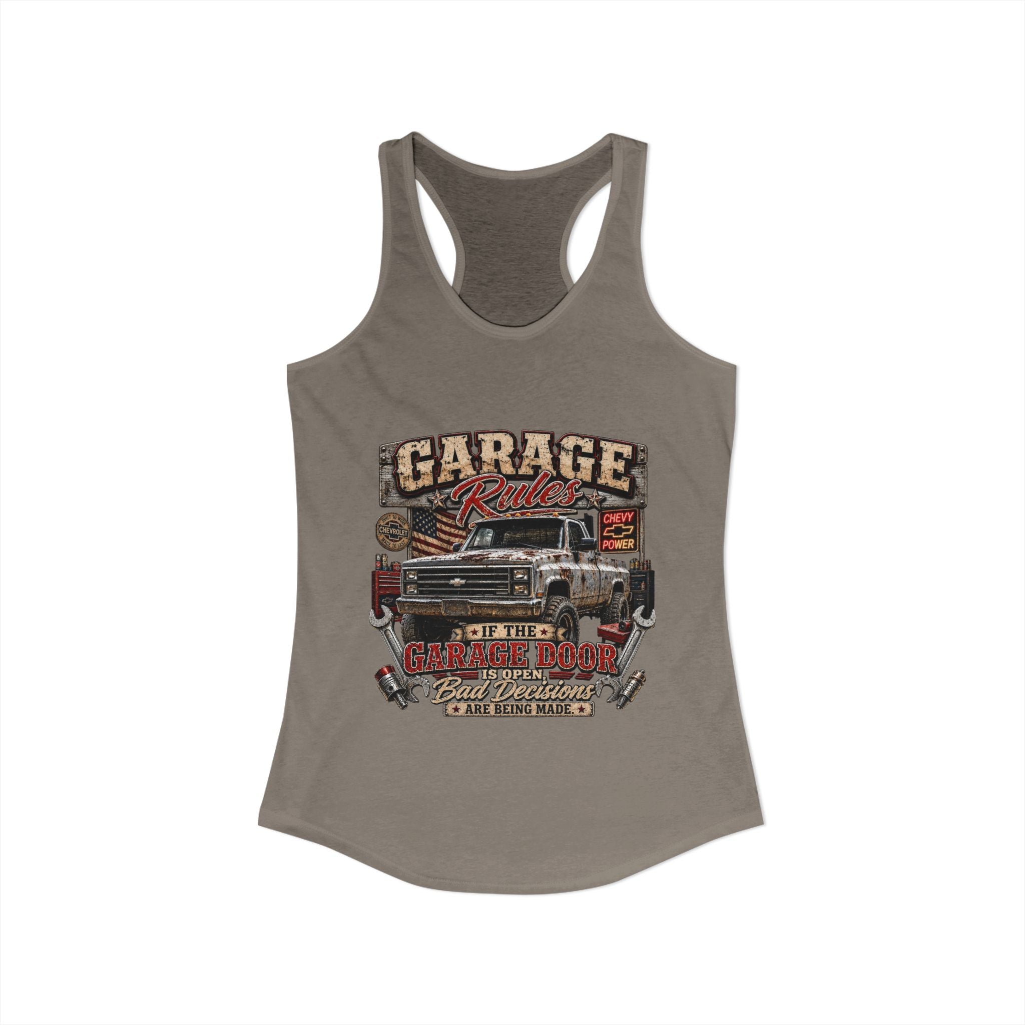 Garage Rules Ideal Racerback Tank