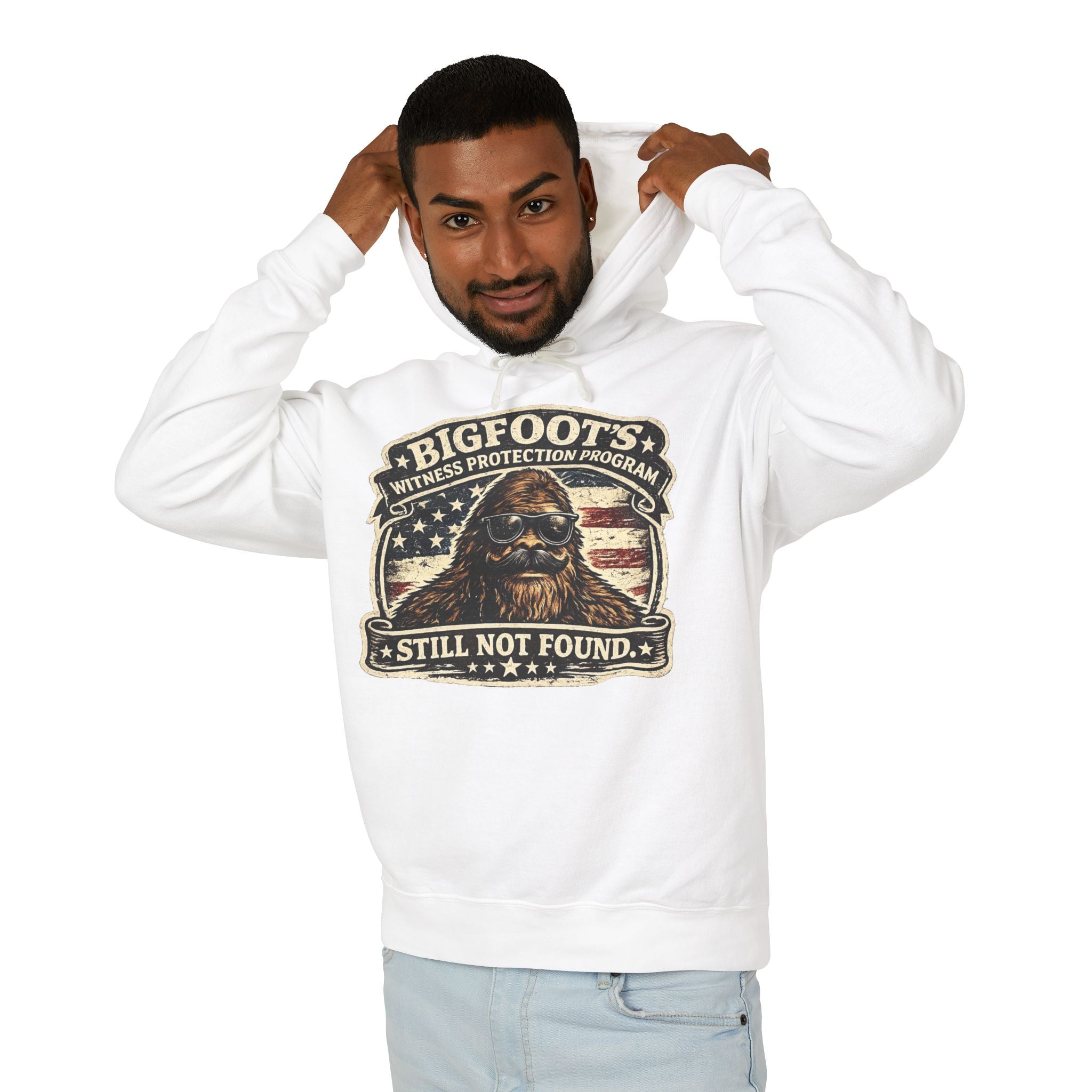 Bigfoot Witness Protection Program Still Not Found Hooded Sweatshirt