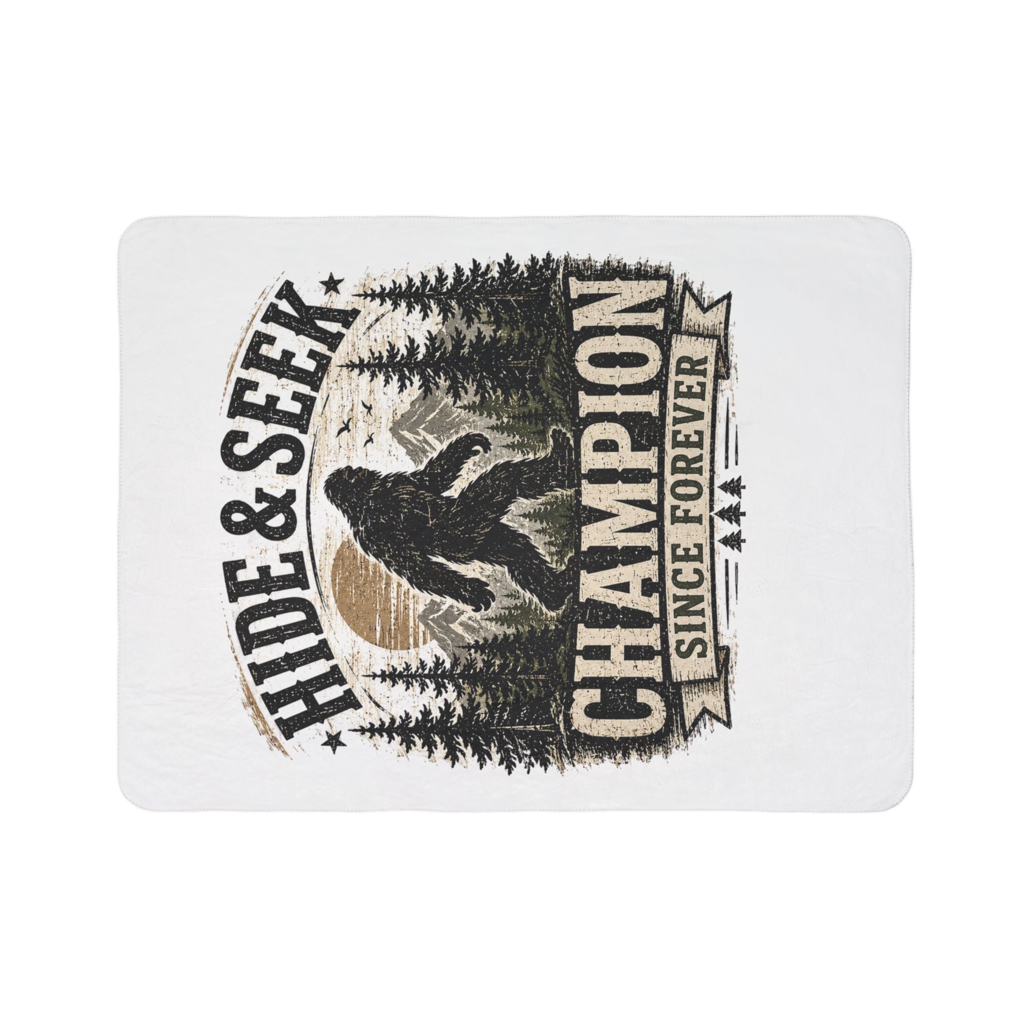 Hide & Seek Champion Bigfoot - Fleece Sherpa Blanket