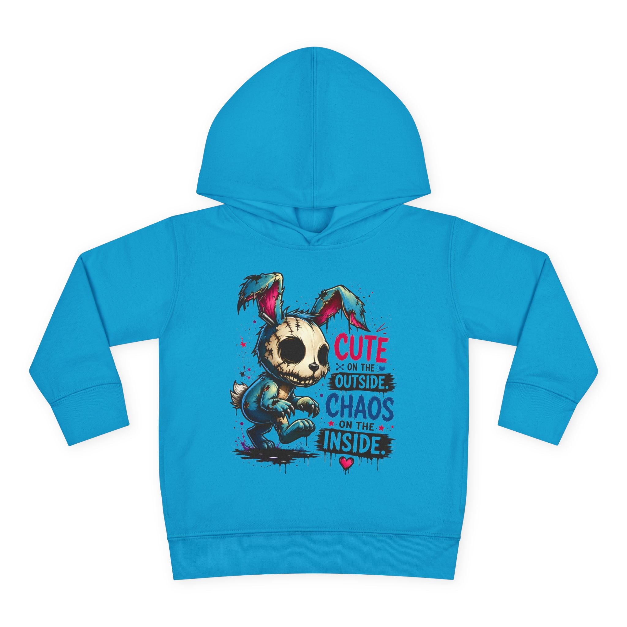 Cute on the outside Choas on the inside Toddler Pullover Fleece Hoodie