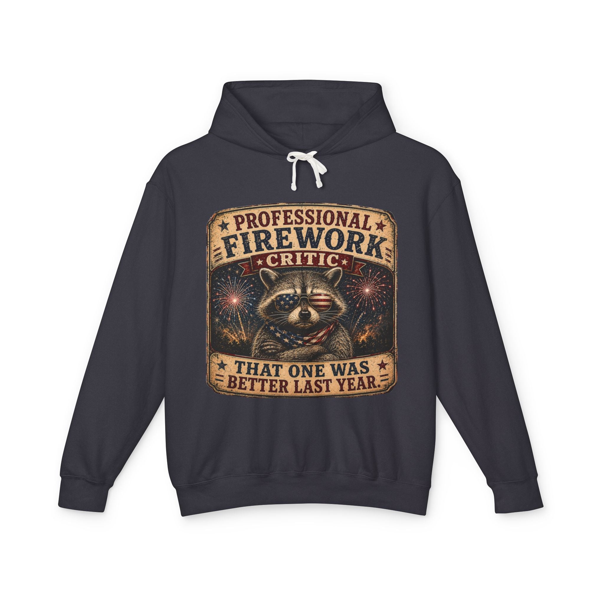 Firework Critic Hoodie — "Professional Firework Critic: That One Was Better Last Year"