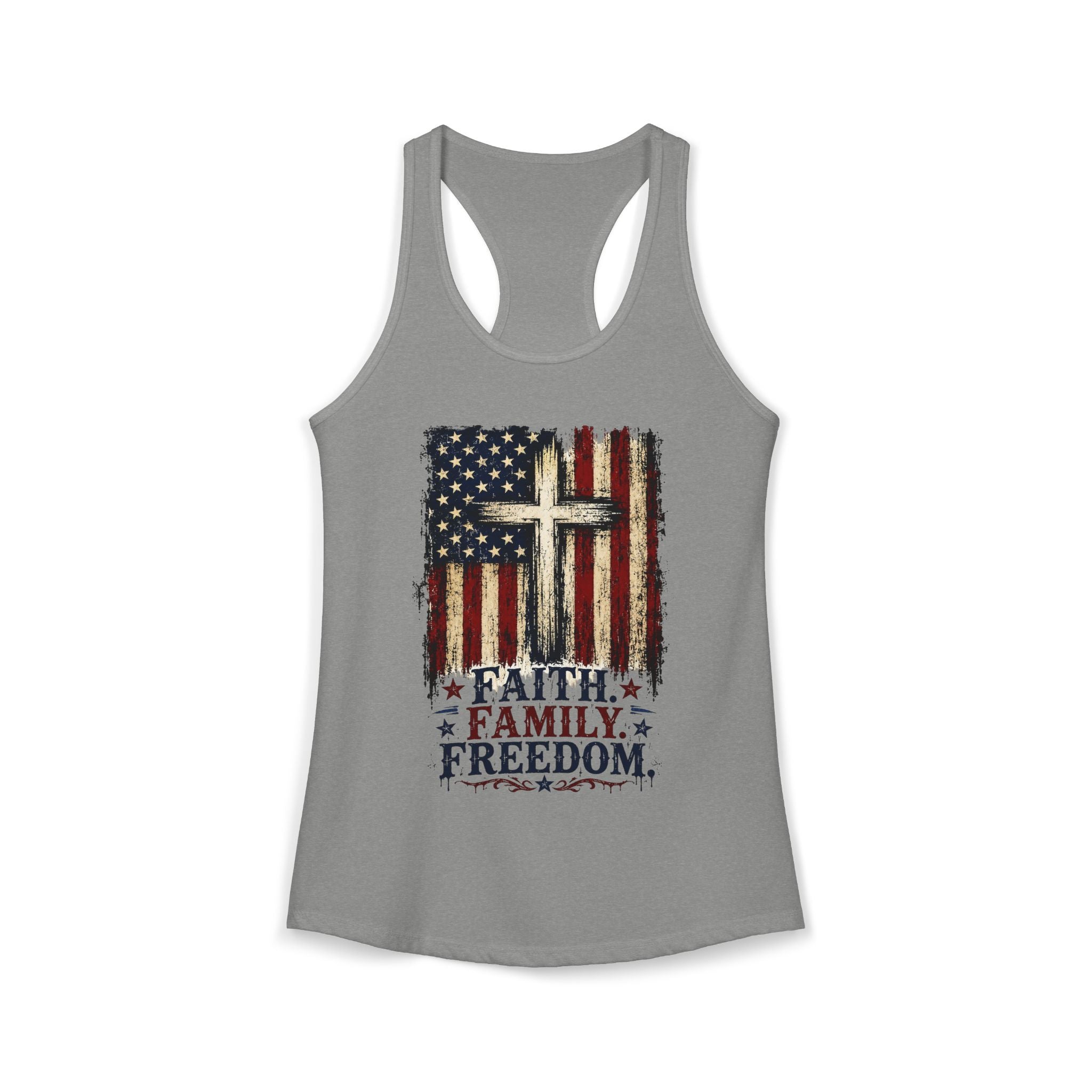 4th of July Women's Racerback Tank — Patriotic Independence Day Tank Top