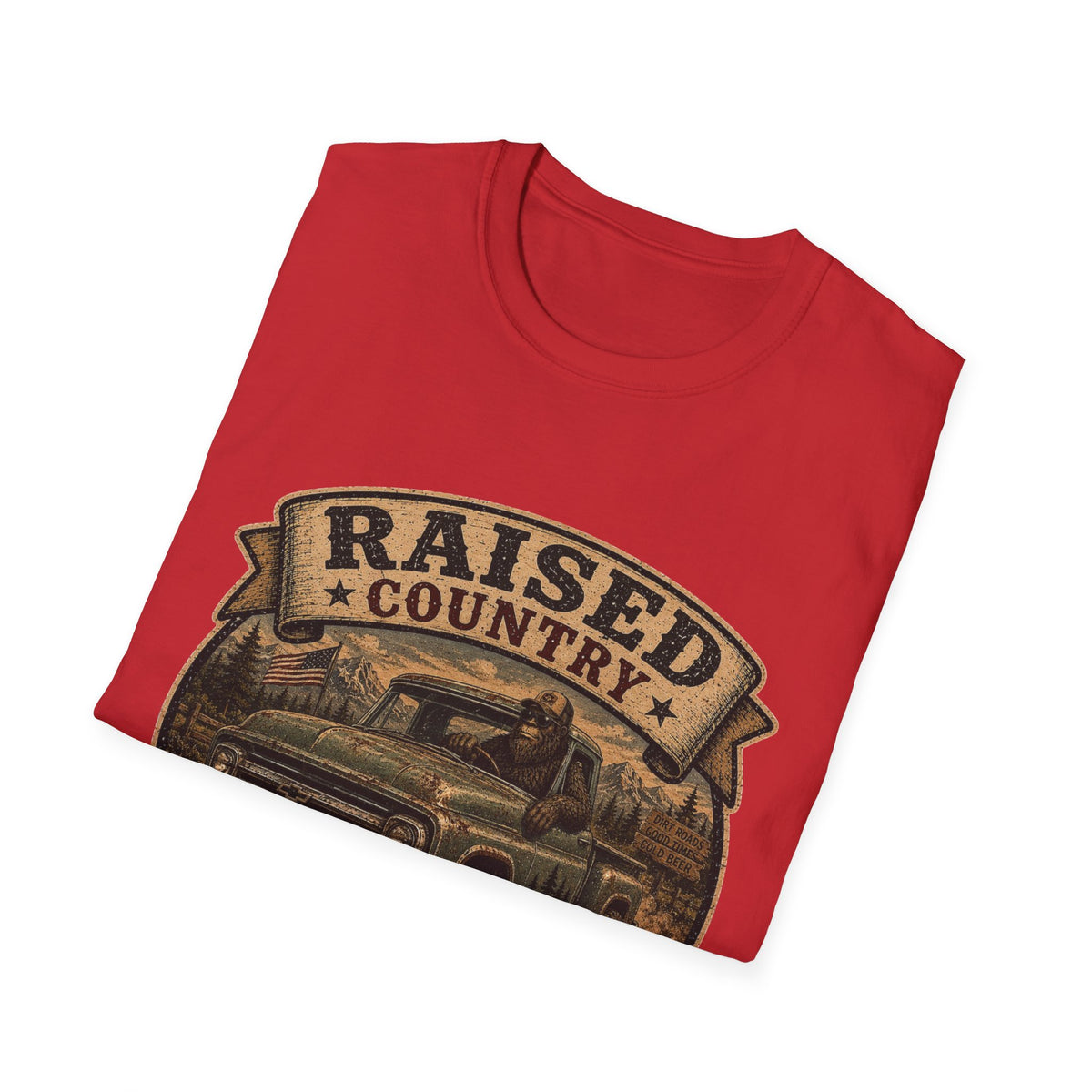 Raised Country T-Shirt — "Too Country for City Problems" Vintage Truck Tee