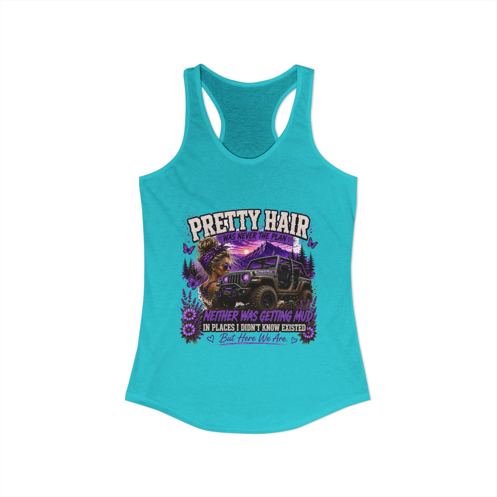Pretty Hair Jeep Women's Ideal Racerback Tank