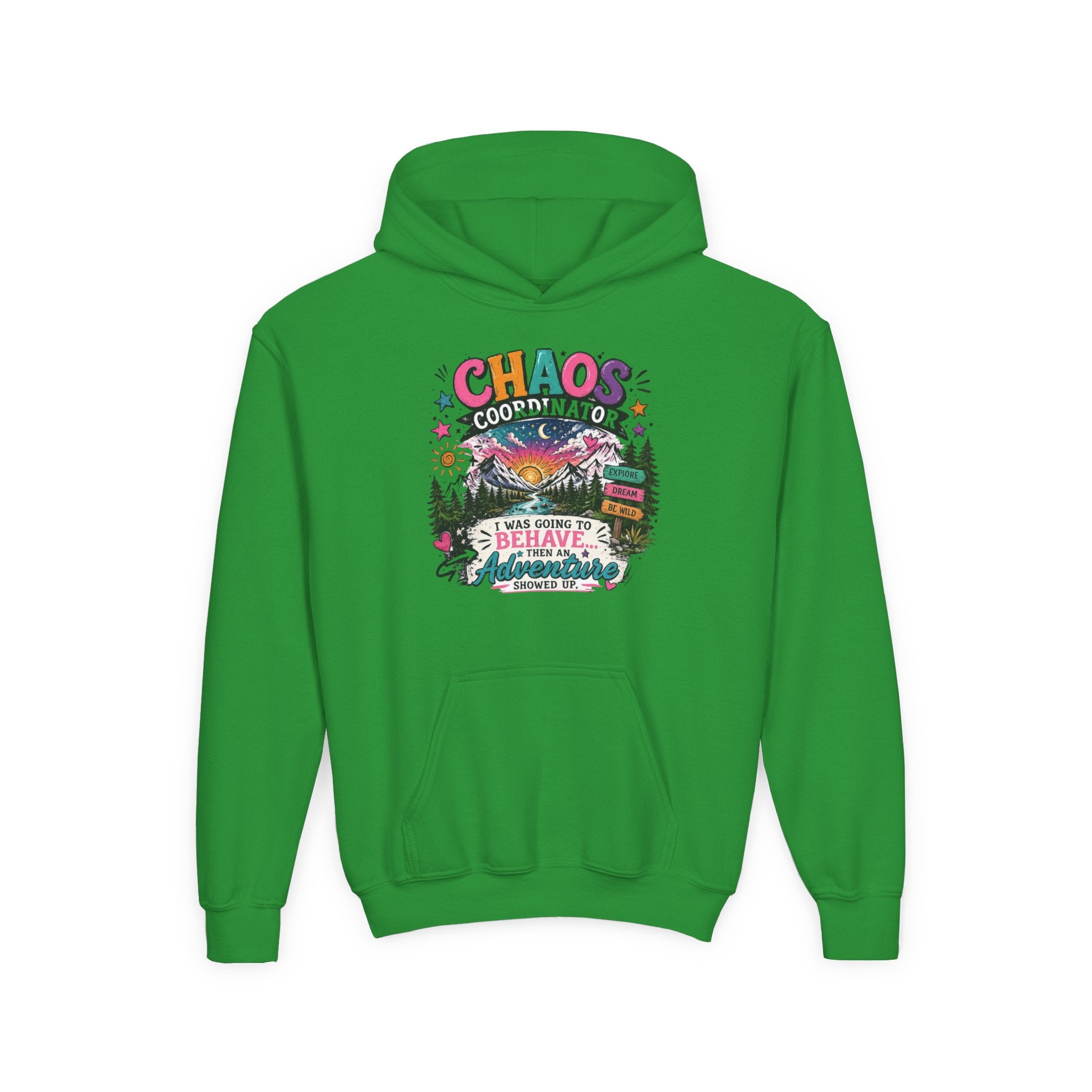 Chaos Coordinator Youth Heavy Blend Hooded Sweatshirt