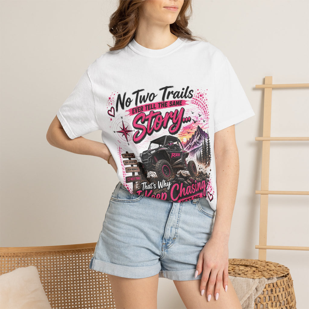 Off-Road Truck T-Shirt — "No Two Trails Ever Tell the Same Story" Adventure Tee